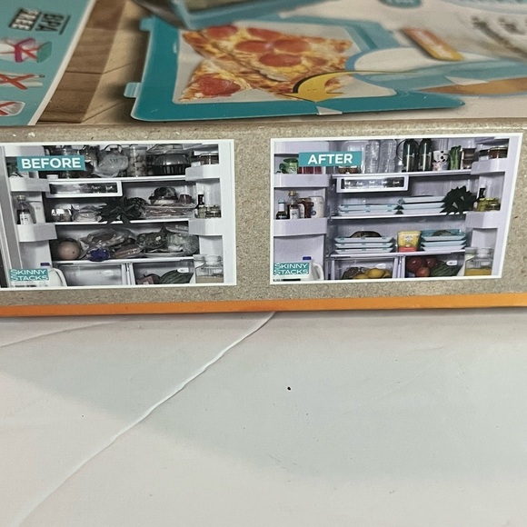 Skinny Stacks Food Storage Trays, Set of 2 - BPA-Free, Space-Saving Design - Picture 11 of 16